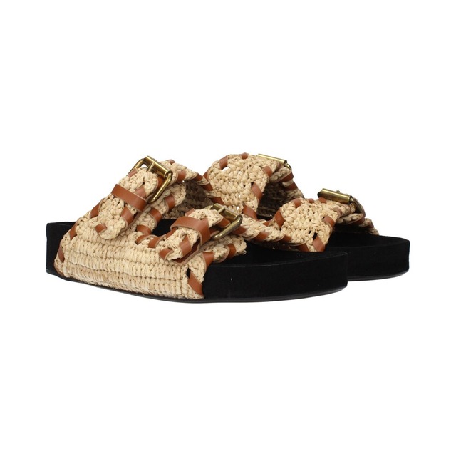 ISABEL MARANT イザベルマラン レディース スライドサンダル ラフィア ベージュ