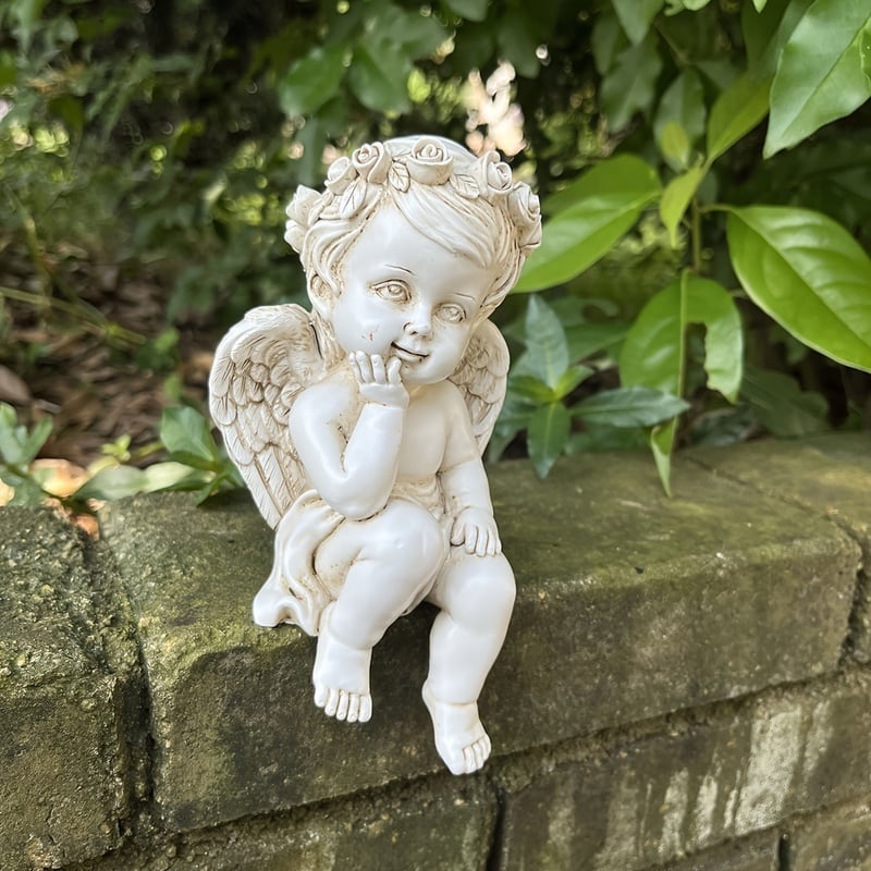 ガーデンオーナメント キューピッド 天使 おしゃれ かわいい 北欧 置物