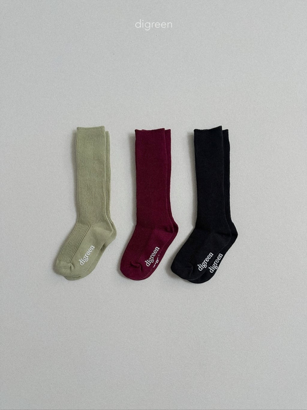 point knee socks【digreen】※3月中旬発送予定
