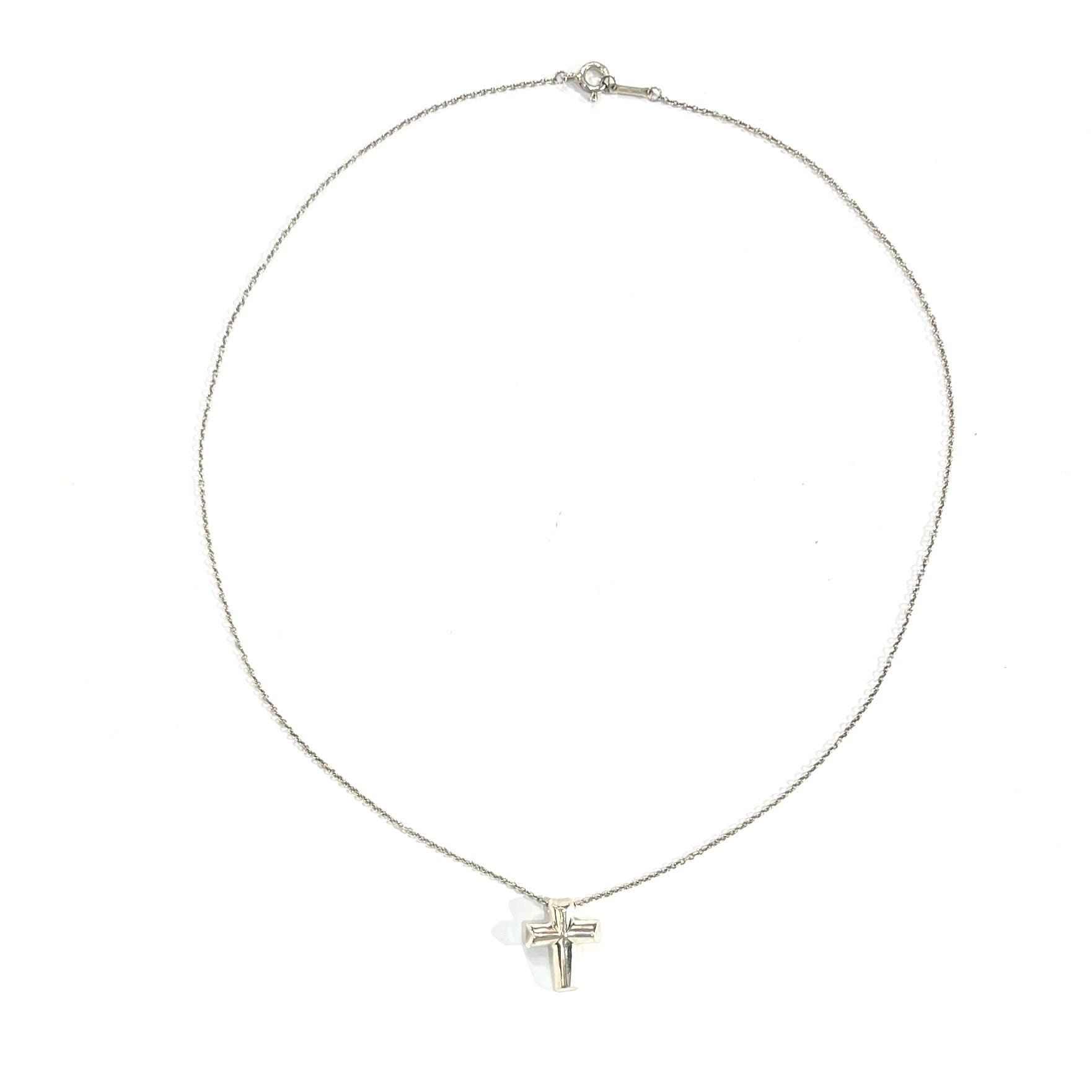 TIFFANY&CO.】2605 テンダネスハート クロスネックレス SV925 41cm