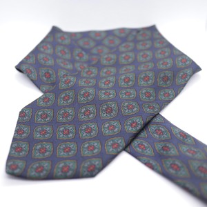 MARIO VALENTINO Whole Pattern Silk Necktie