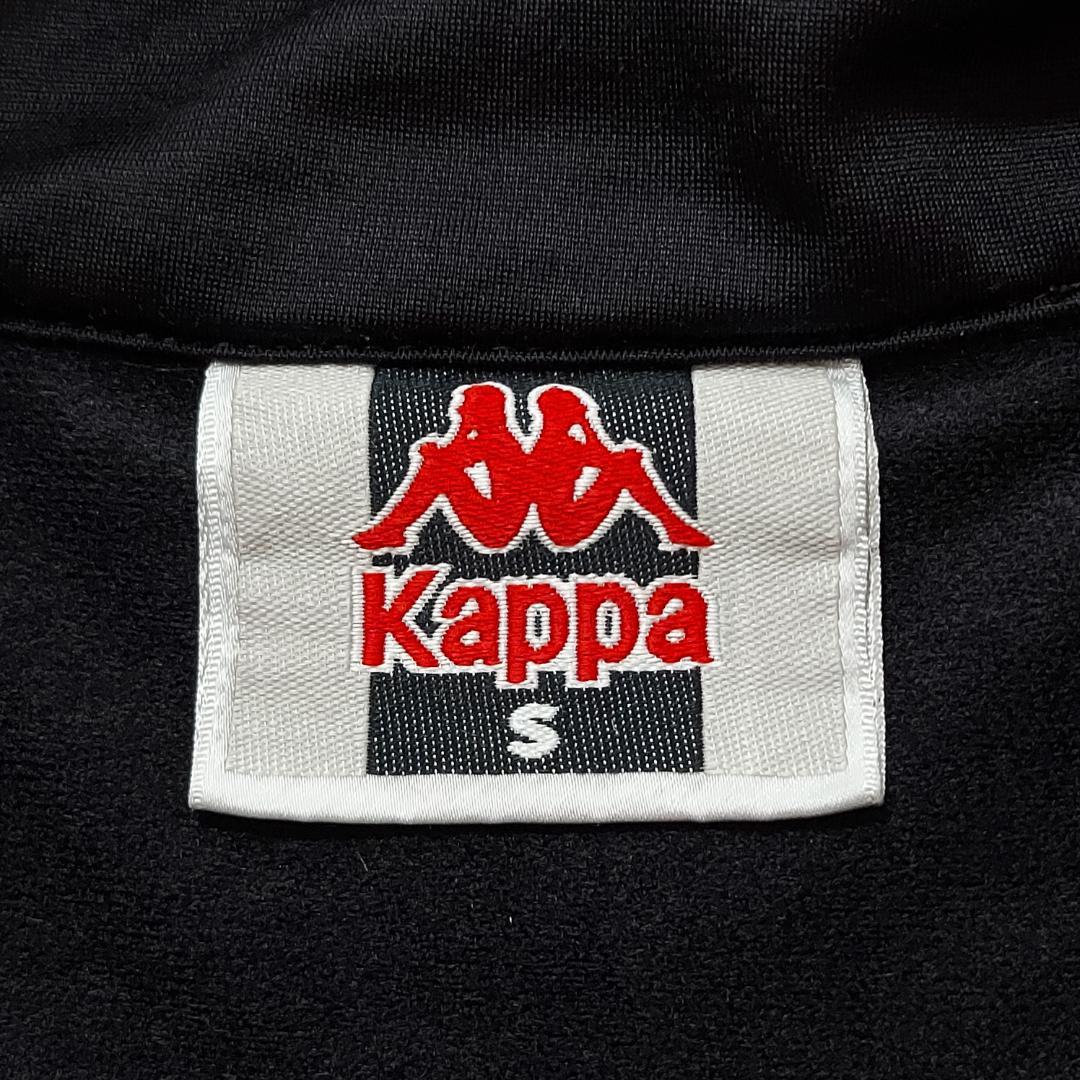 90s Kappa カッパ トラックジャケット S 黒ブラック 刺繍ロゴライン | fuufu powered by BASE 90s Kappa カッパ トラックジャケット S 黒ブラック 刺繍ロゴライン | fuufu powered by BASE