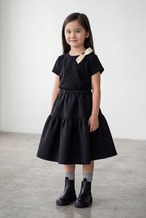 RIBBON TEE BLACK 1Y-11Y