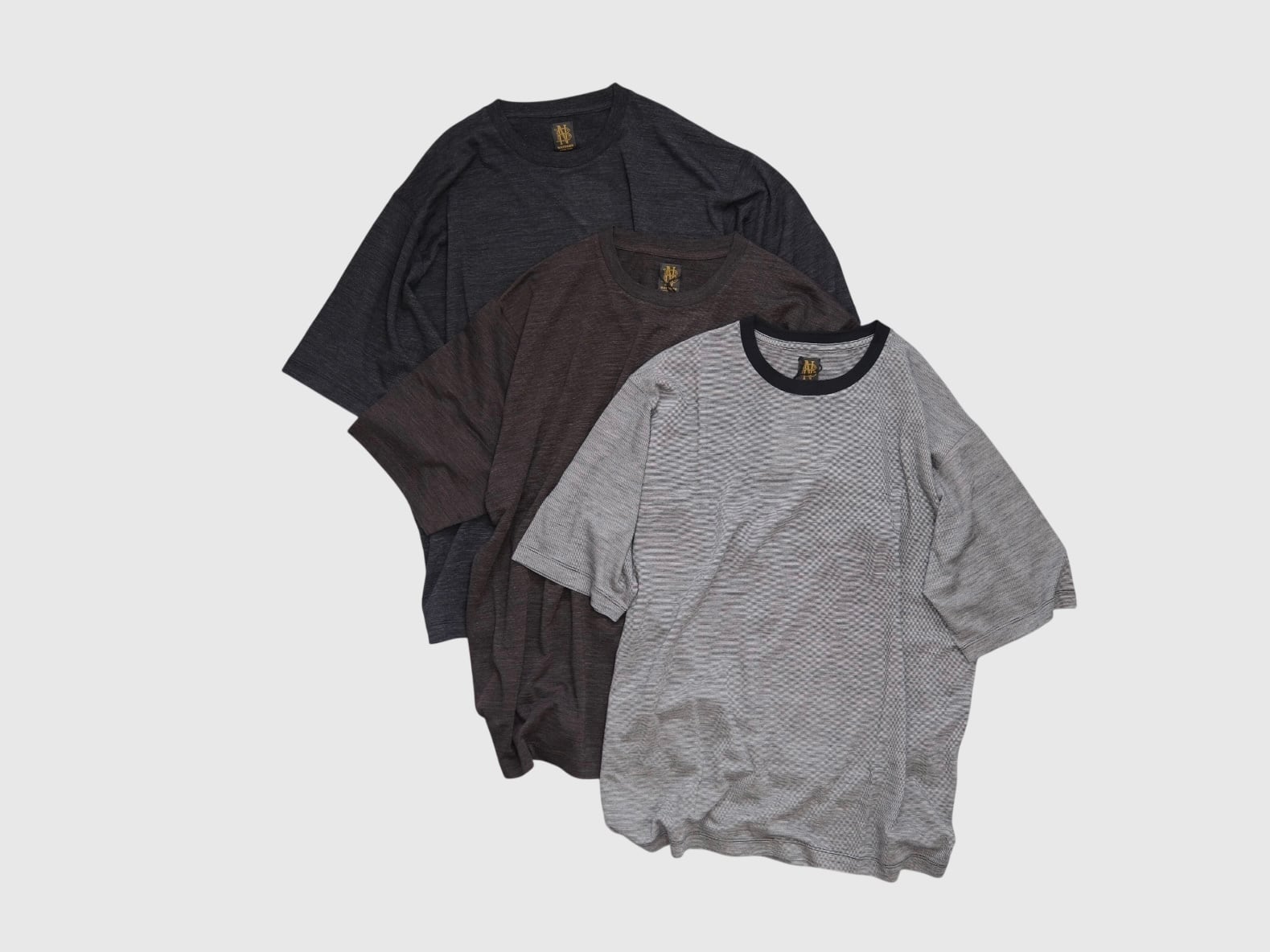 Men's BATONER””SUMMER WOOL T-SHIRT” | Lapel online store