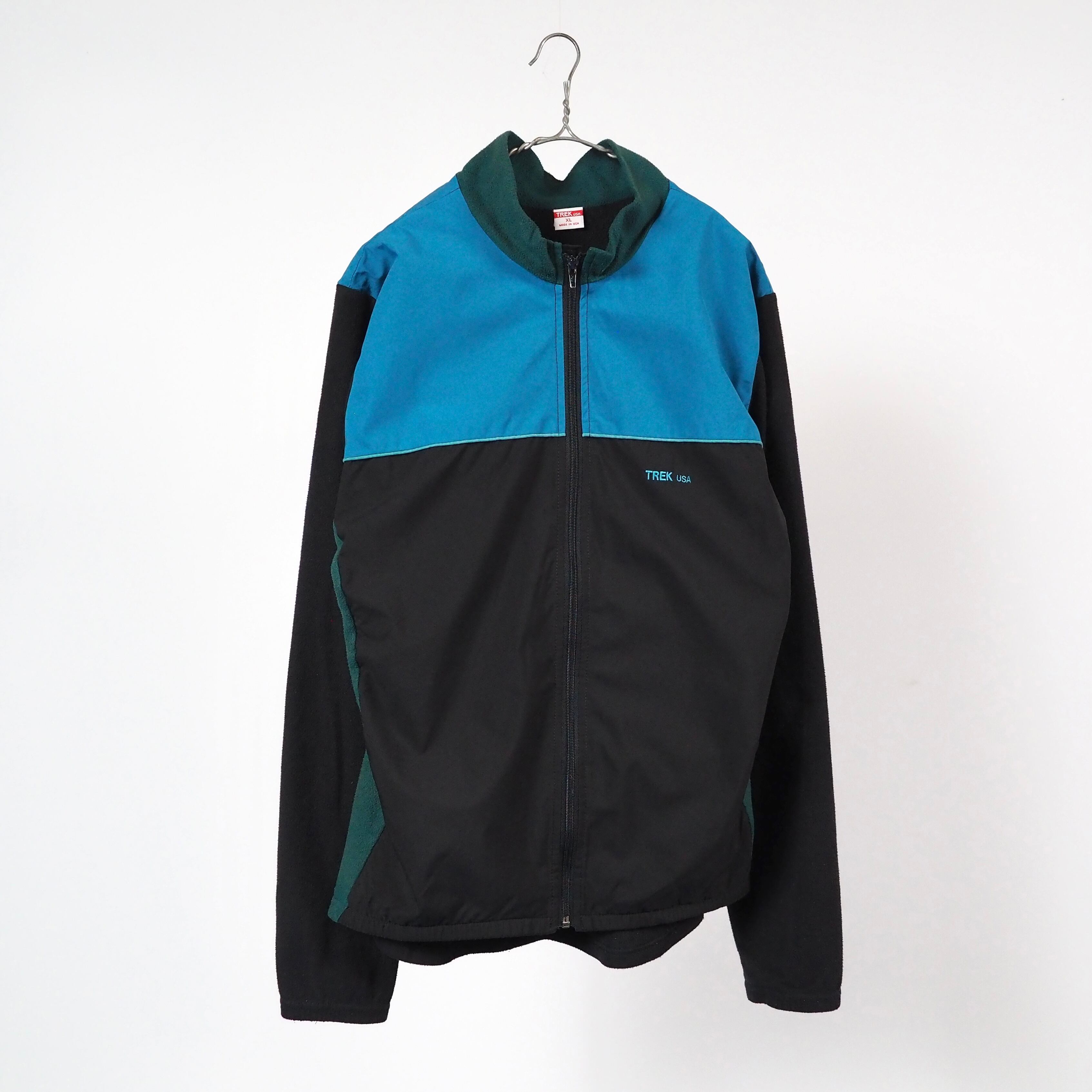TREK USA fleece cycling jersey XL USA製 90's フリース サイクリングジャージ