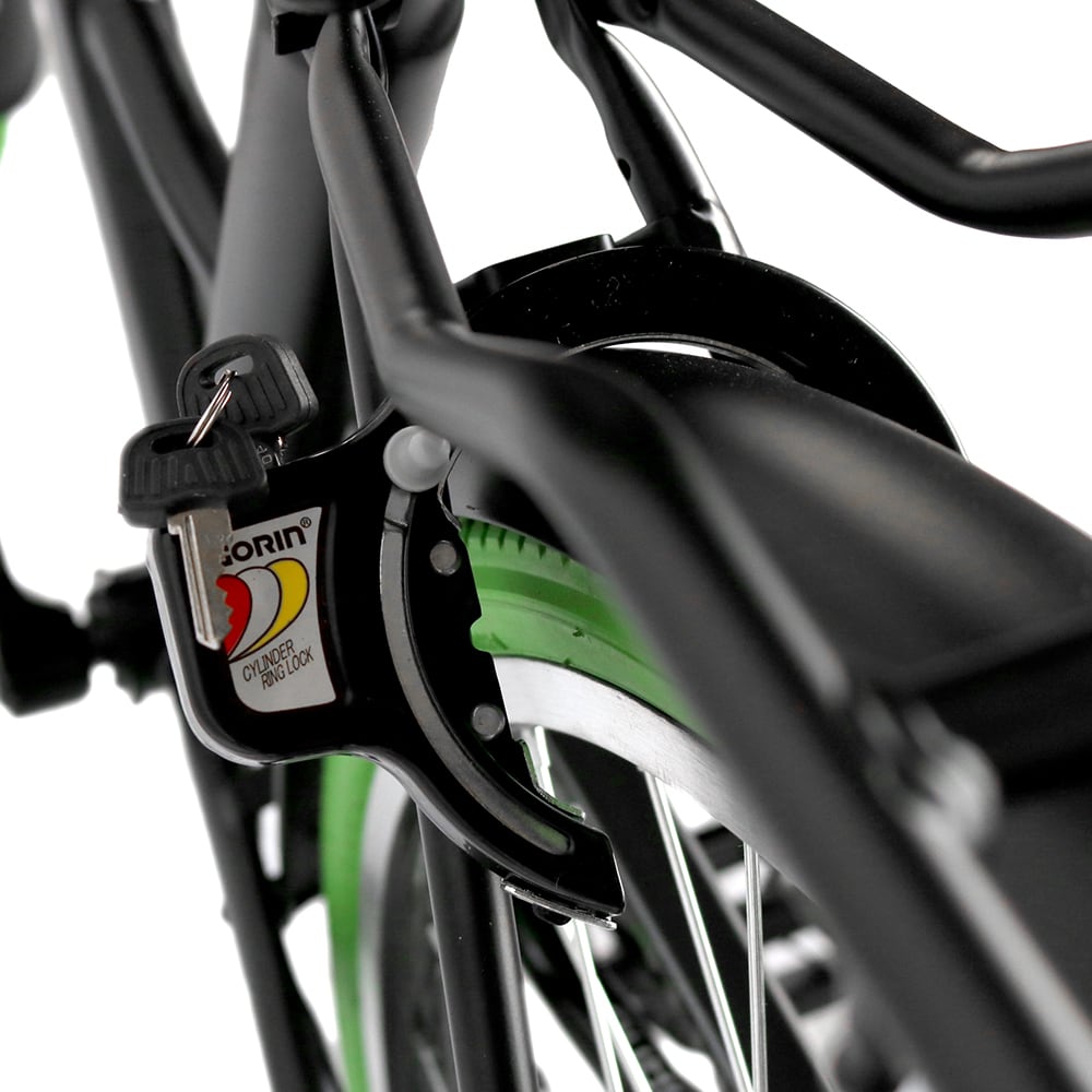 ママチャリ 27インチ 外装6段変速ギア カラータイヤ ブロックダイナモ