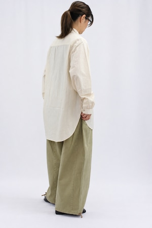 【GUPTIHA】Cotton Linen Typewriter Shirts / Ecru(63145-096)