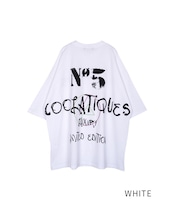 【直営限定ITEM】COOLAバックプリントビッグシルエットTシャツ (WHITE) CQ-46115H