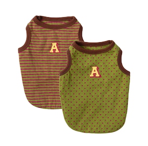 予約【andblank】A Stripe Sleeveless (Green)