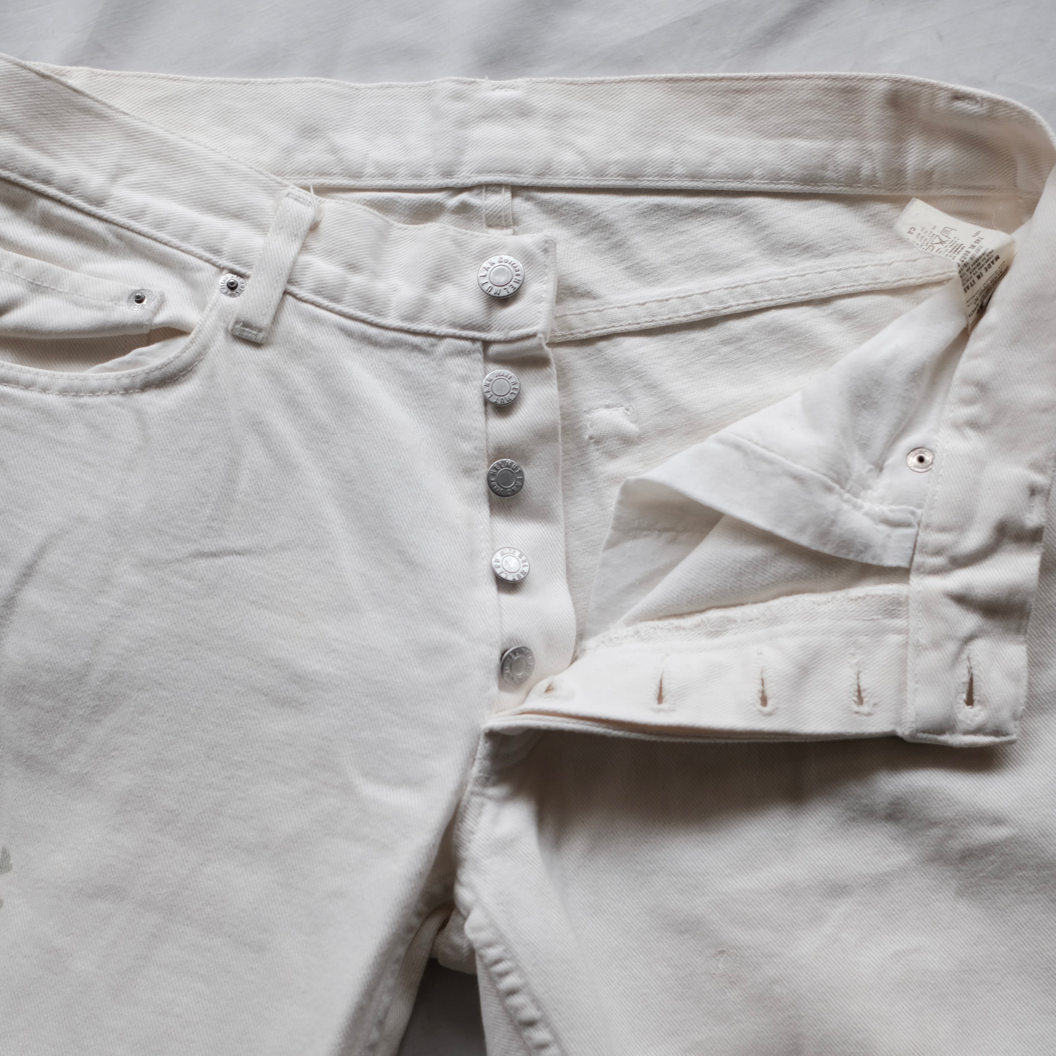 90s HELMUT LANG 本人期 PAINT DENIM PANTS | safarionline