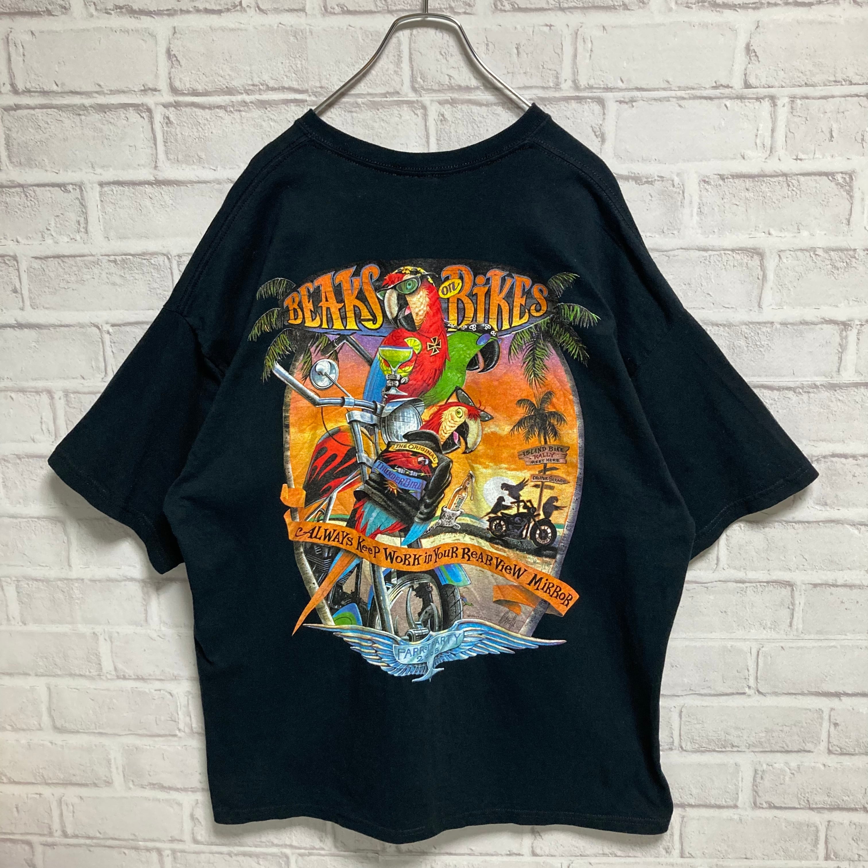 SEE SEE バイクプリントTシャツ　アメリカ製