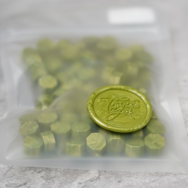 011-20150　Sealing Wax Beads　Mono　Spark　Elm Green