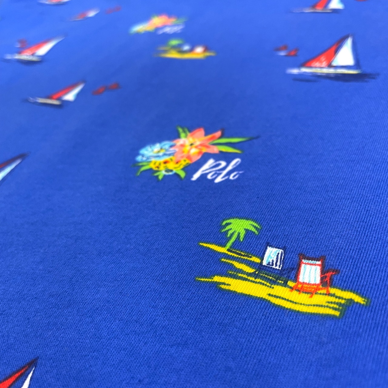 【新品】Polo Ralph Lauren ポロラルフローレン 総柄プリントTシャツ【SST-POLO-018】 - 4