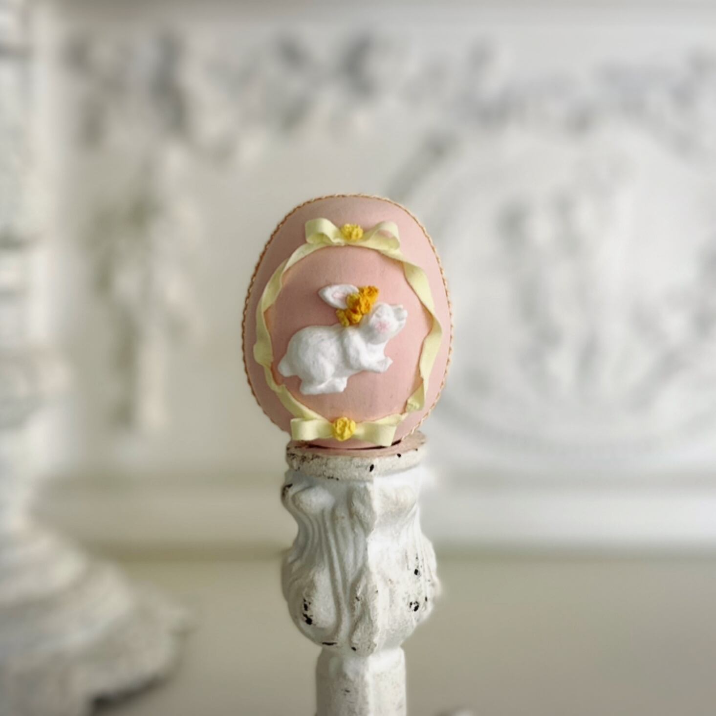 イースターエッグ*ミモザリース* Easter egg*Mimosa Wreath* | Bonbonniere