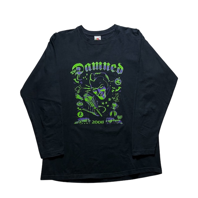 2008’s THE DAMNED long sleeves music tee artwork by VINCE RAY