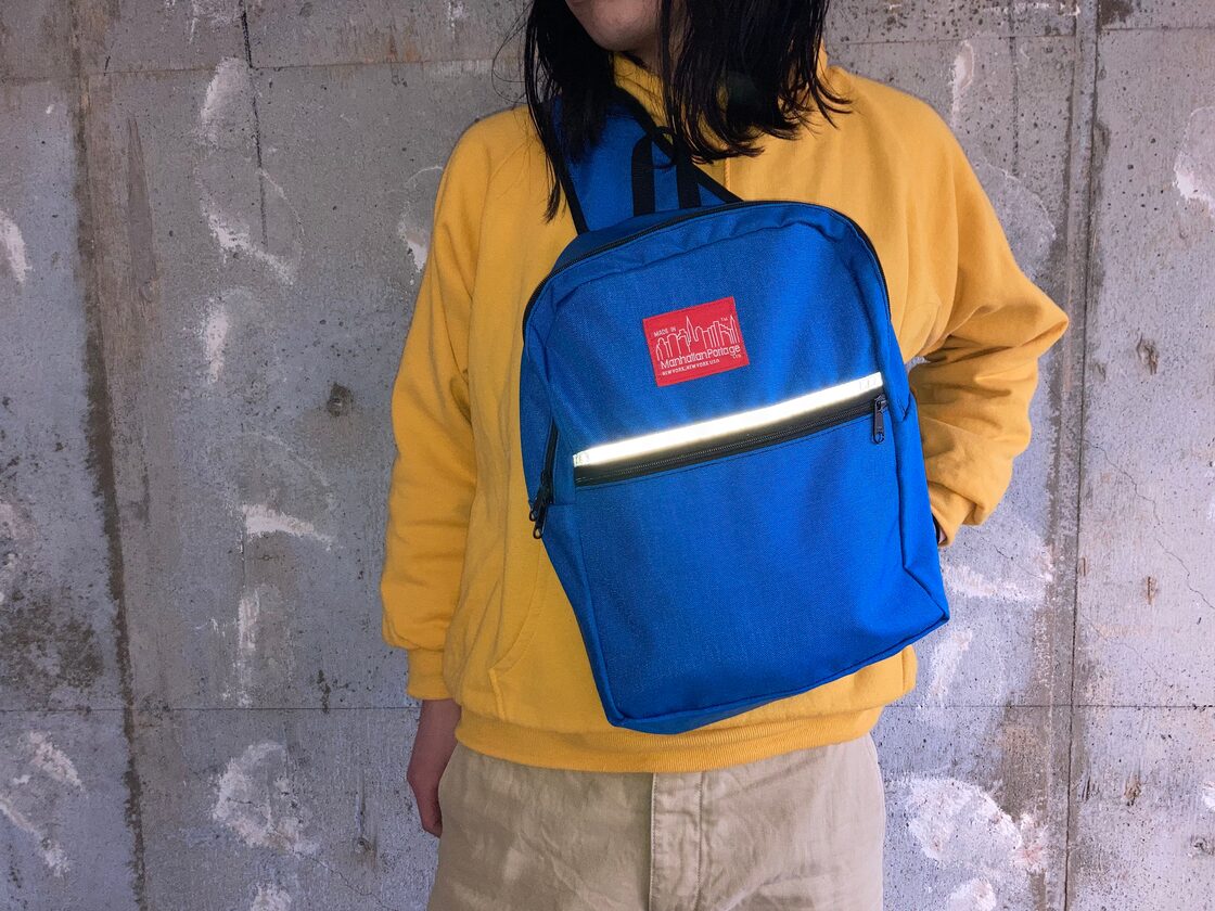 90s Manhattan Portage sling bag made in USA 1990年代 ブルー 
