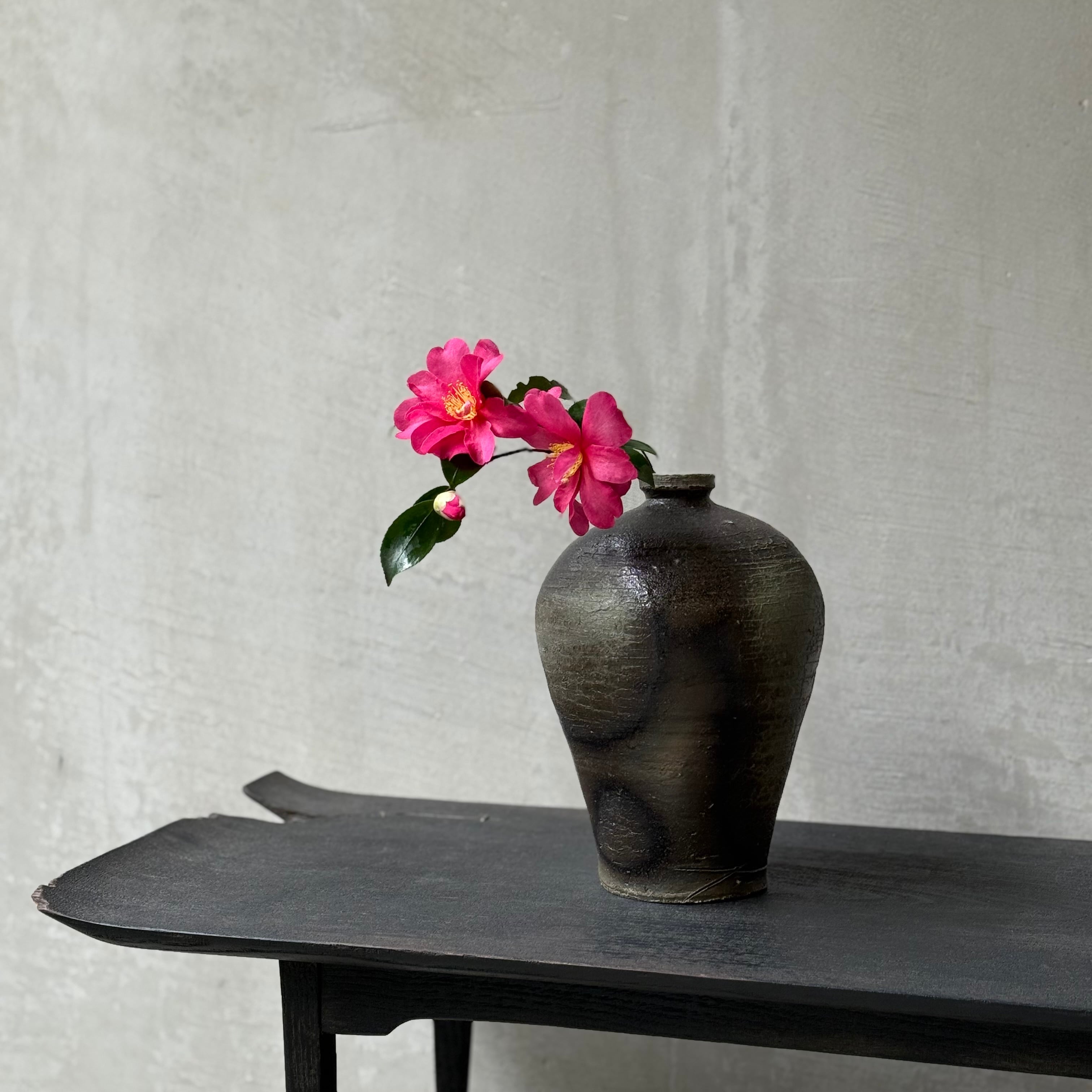 清水善行 須恵梅瓶