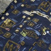 design rayon shirt navy