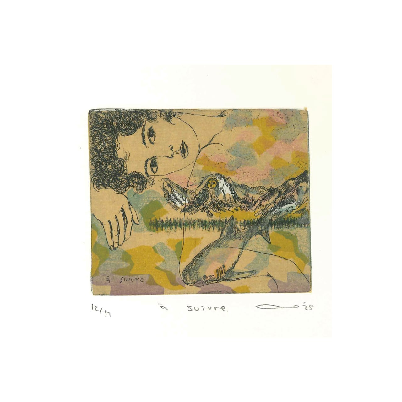 銅版画：イシイアツコ「a suivre」 | ON SUNDAYS