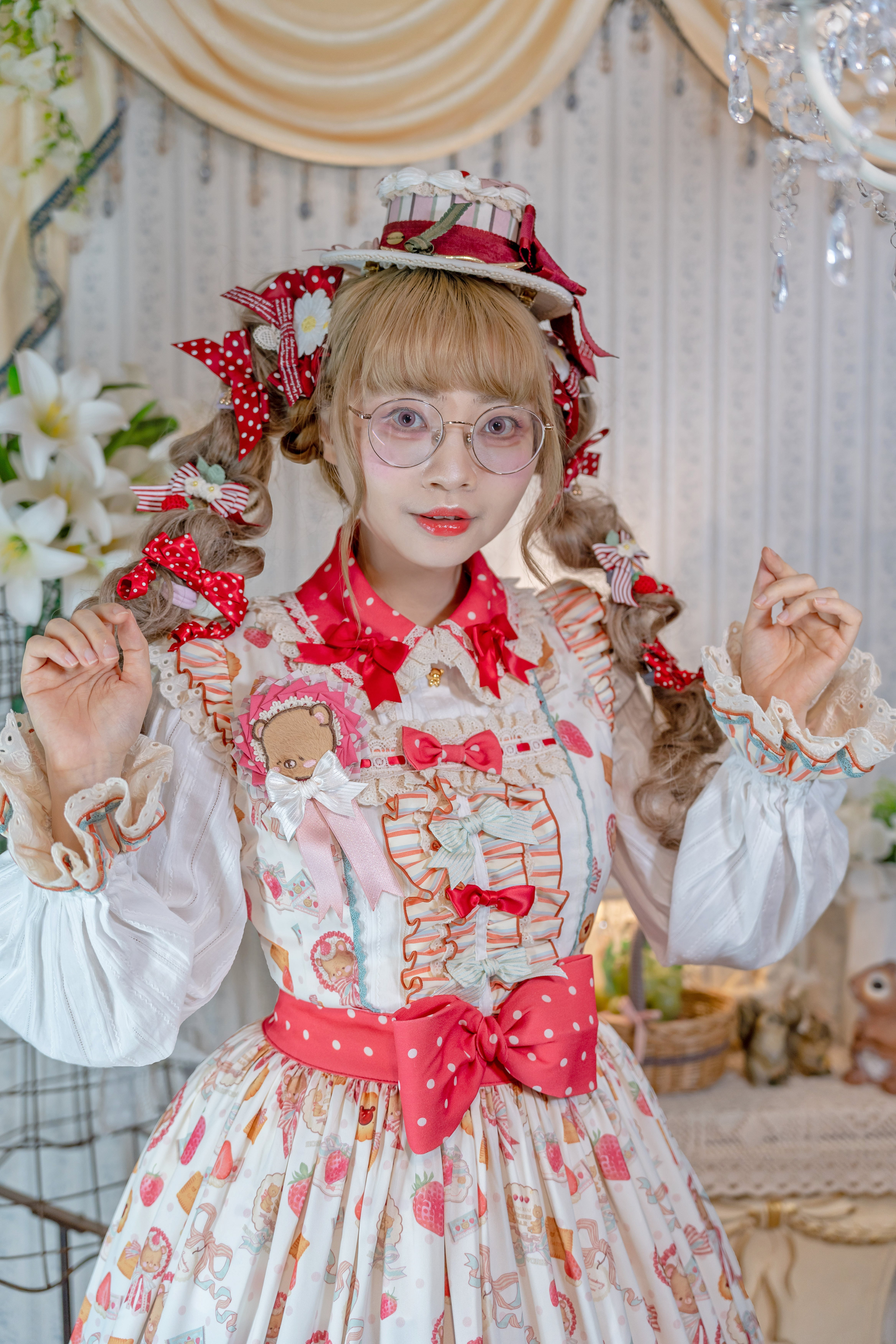 TEDDY STRAWBERRY LABEL ベアアソートロゼッタ【コラボ商品