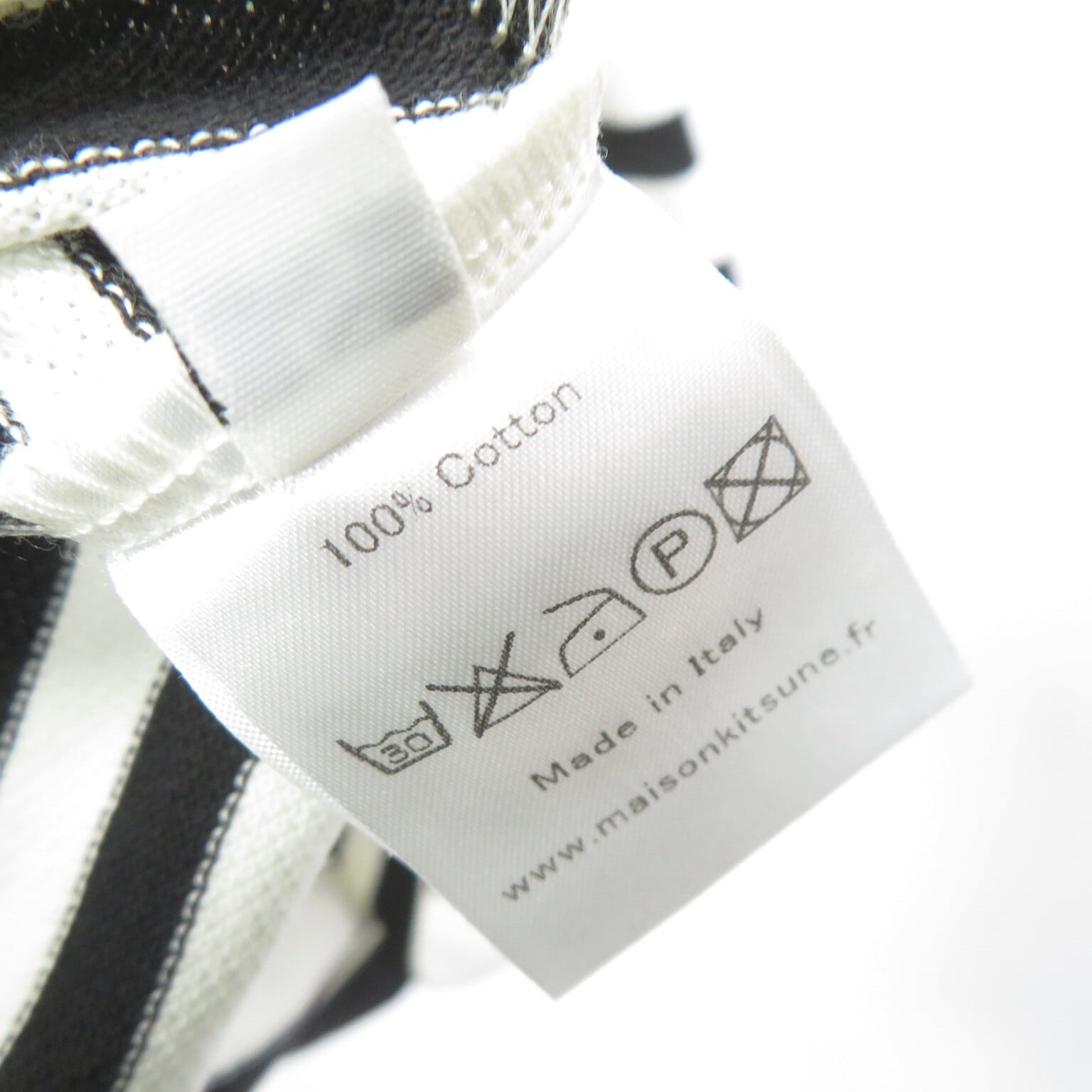 MAISON KITSUNE ボーダー 鹿の子 ポロシャツ sizeS/メゾンキツネ 美品