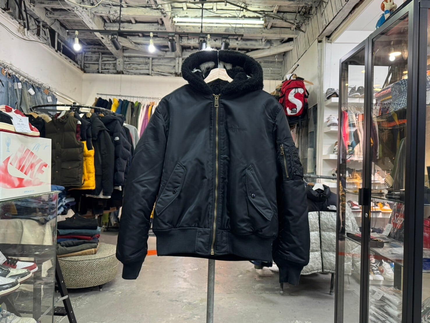 Supreme 22AW Faux Fur reversible MA-1 L Supreme FAUX FUR 