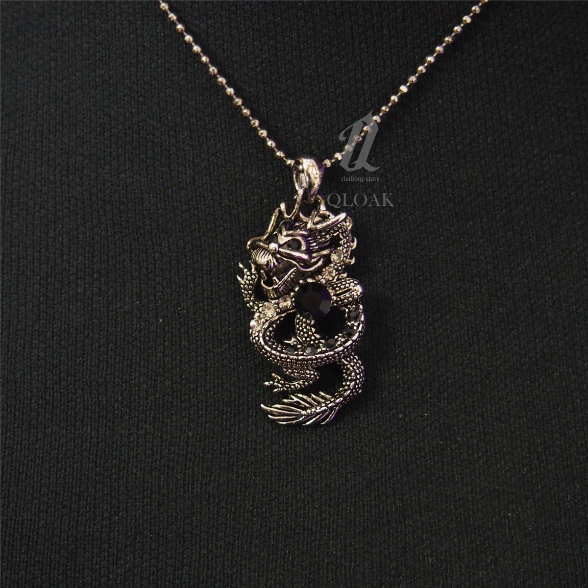とぐろ ドラゴン ネックレス qac110006 龍 チャイナ 中華 