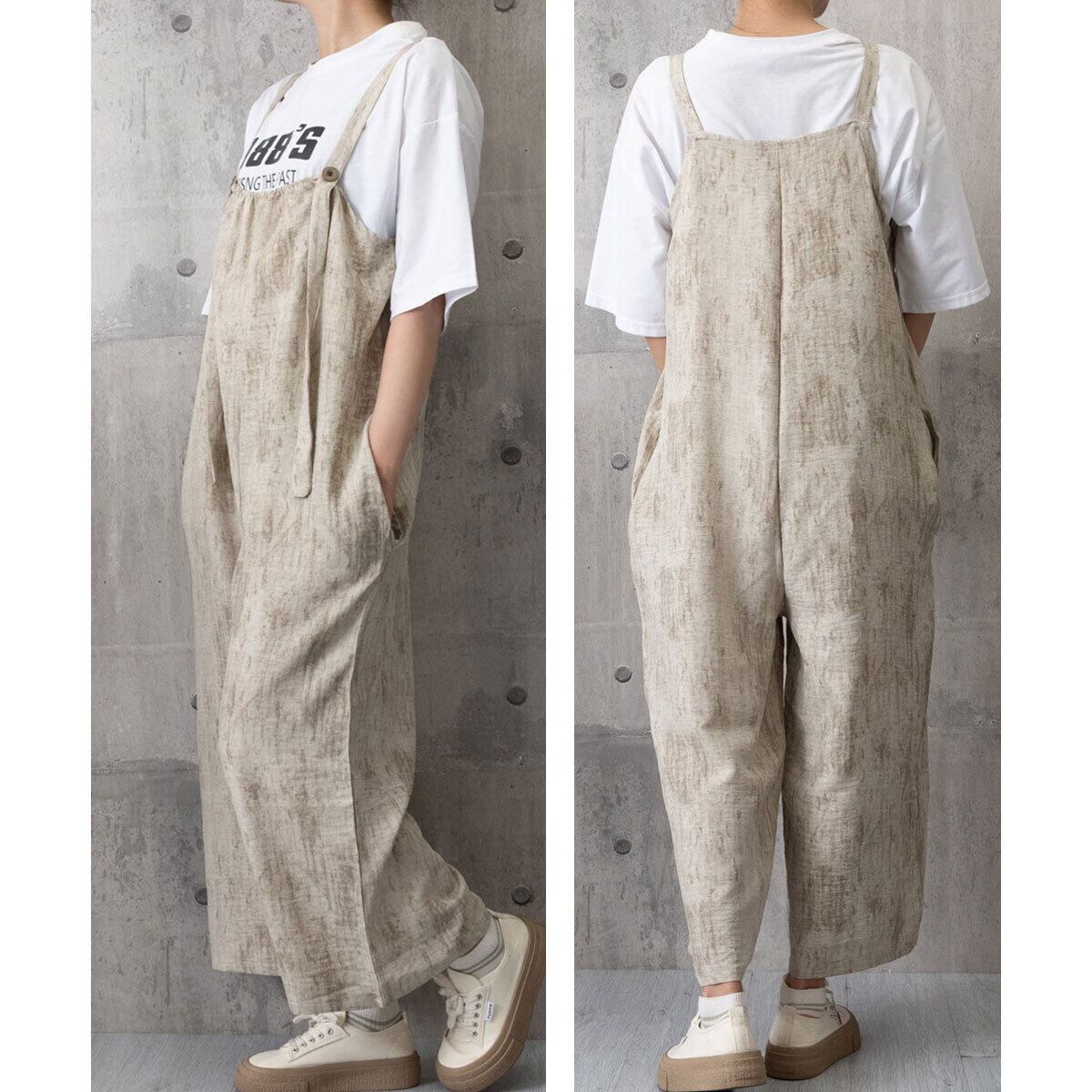 オールインワン サロペット ワイドパンツ レディース 韓国 春夏秋 おしゃれ 大人 かわいい カジュアル ゆったり 体型カバー ナチュラル リラックス 大人可愛い 大人女子