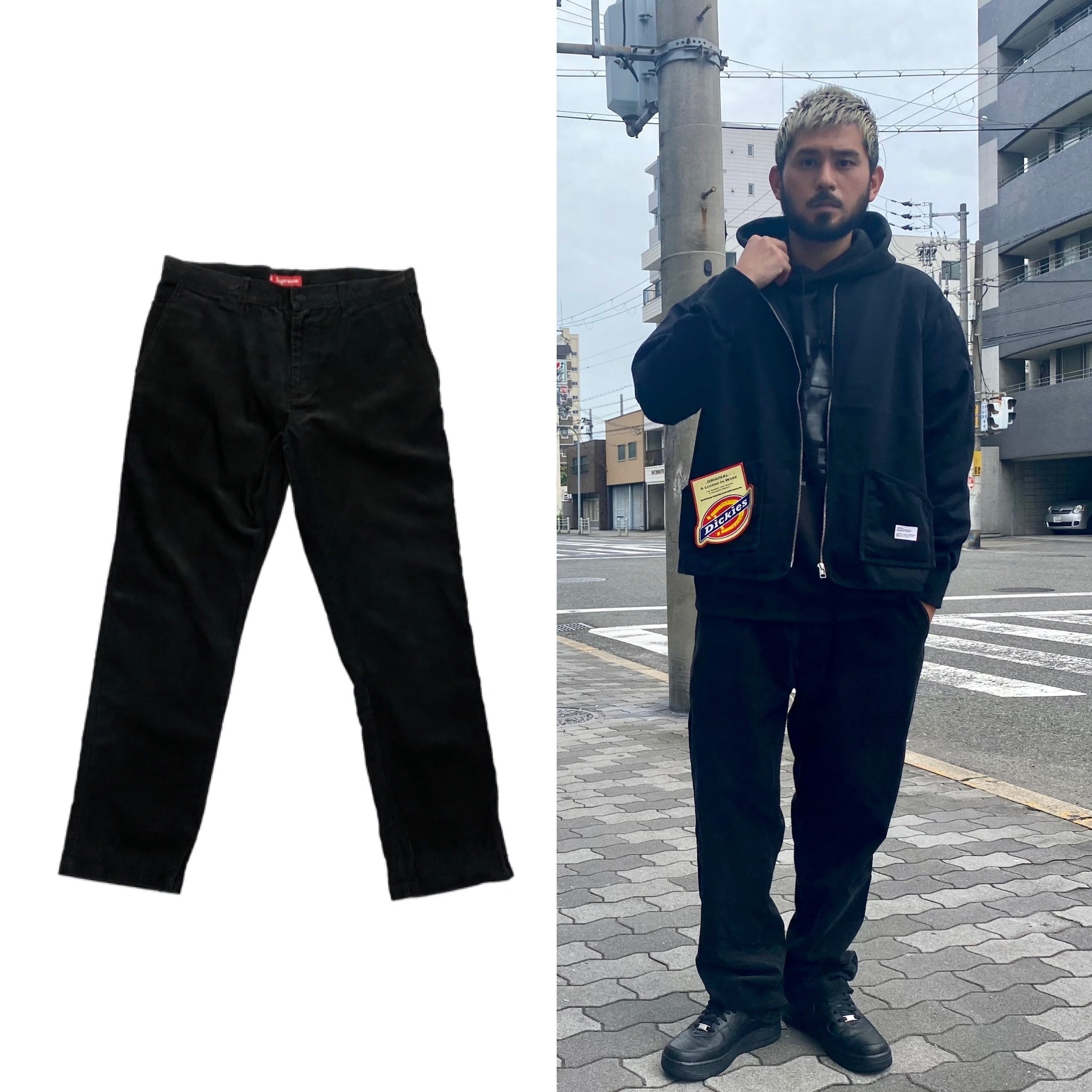 supreme corduroy work pants