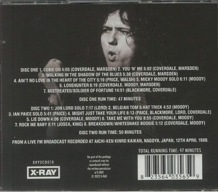 Whitesnake ホワイトスネイク - Nagoya 1980 二枚組CD | Music Finders