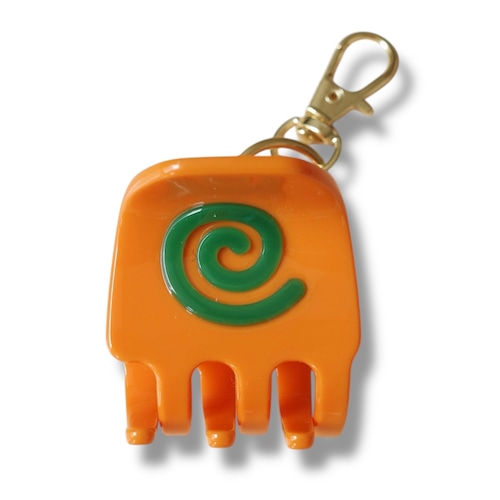 Spiral Clip with Hook / Orange