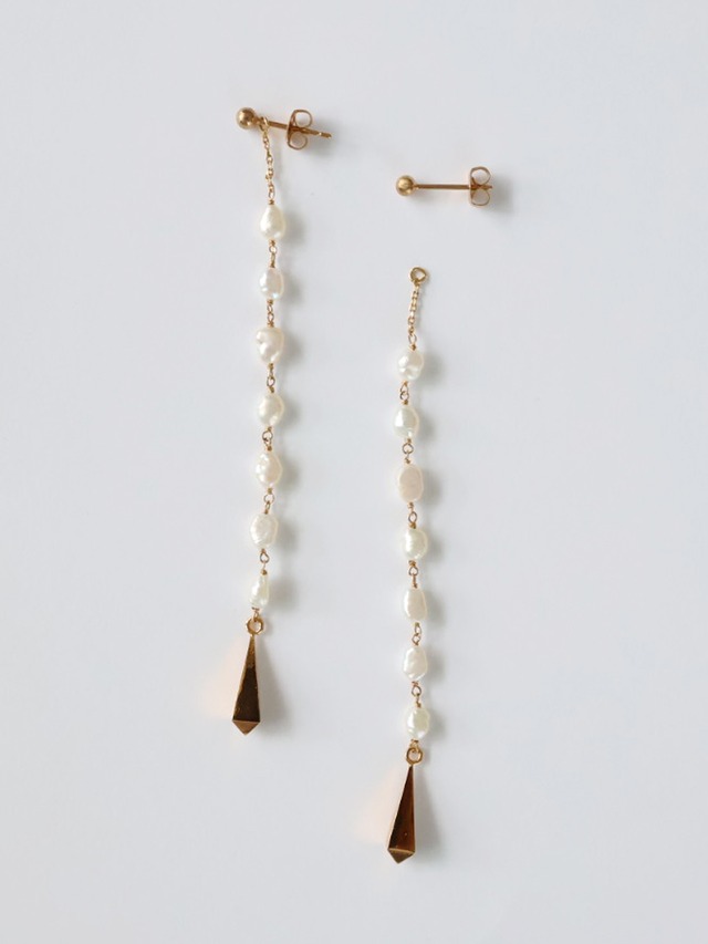 2WAY Earring - Pearl x Octahedron