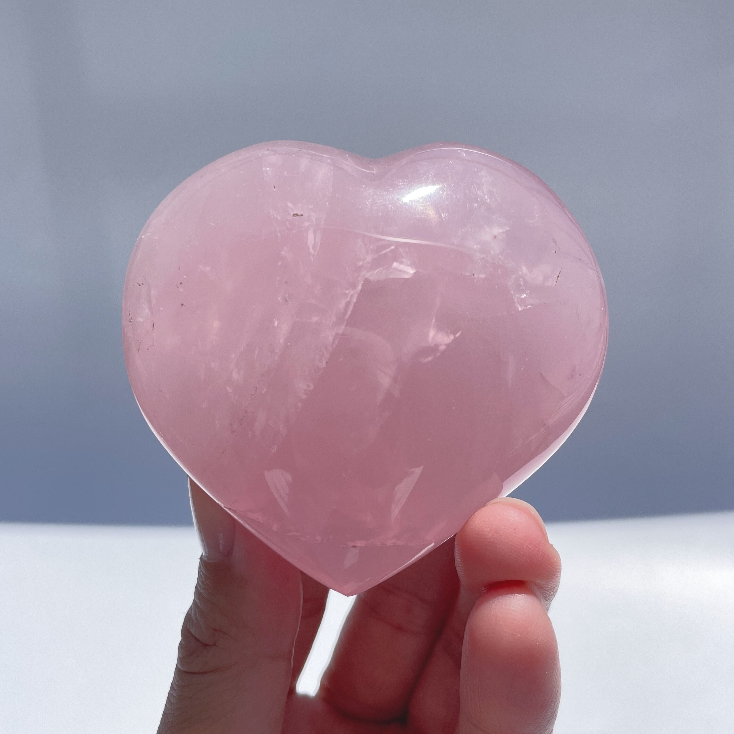 マダガスカル産ローズクォーツ ハート型85◇ Rose Quartz ◇天然石