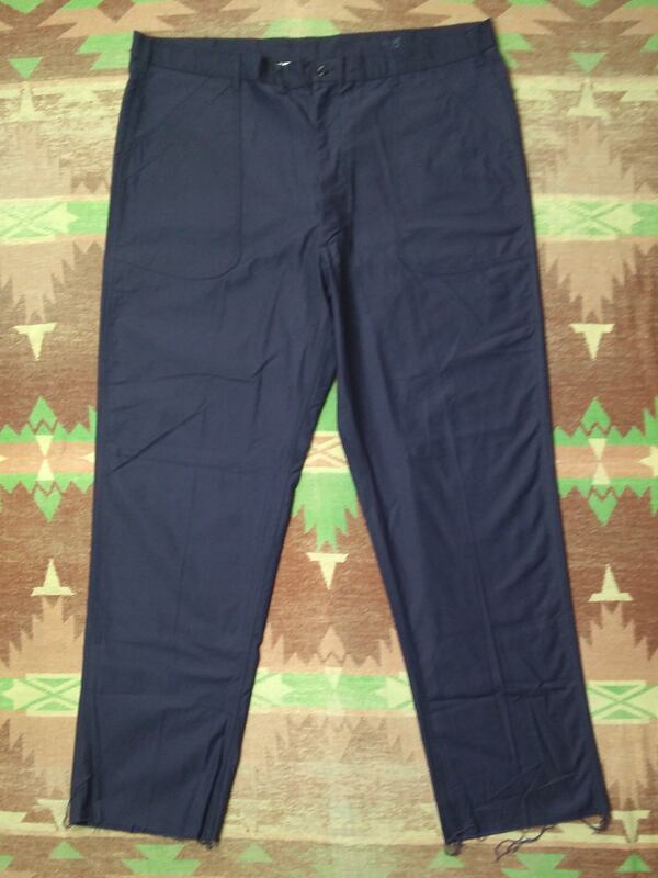 70s U.S.NAVY Dark Blue Utility Trousers （実寸W44） DEAD-STOCK