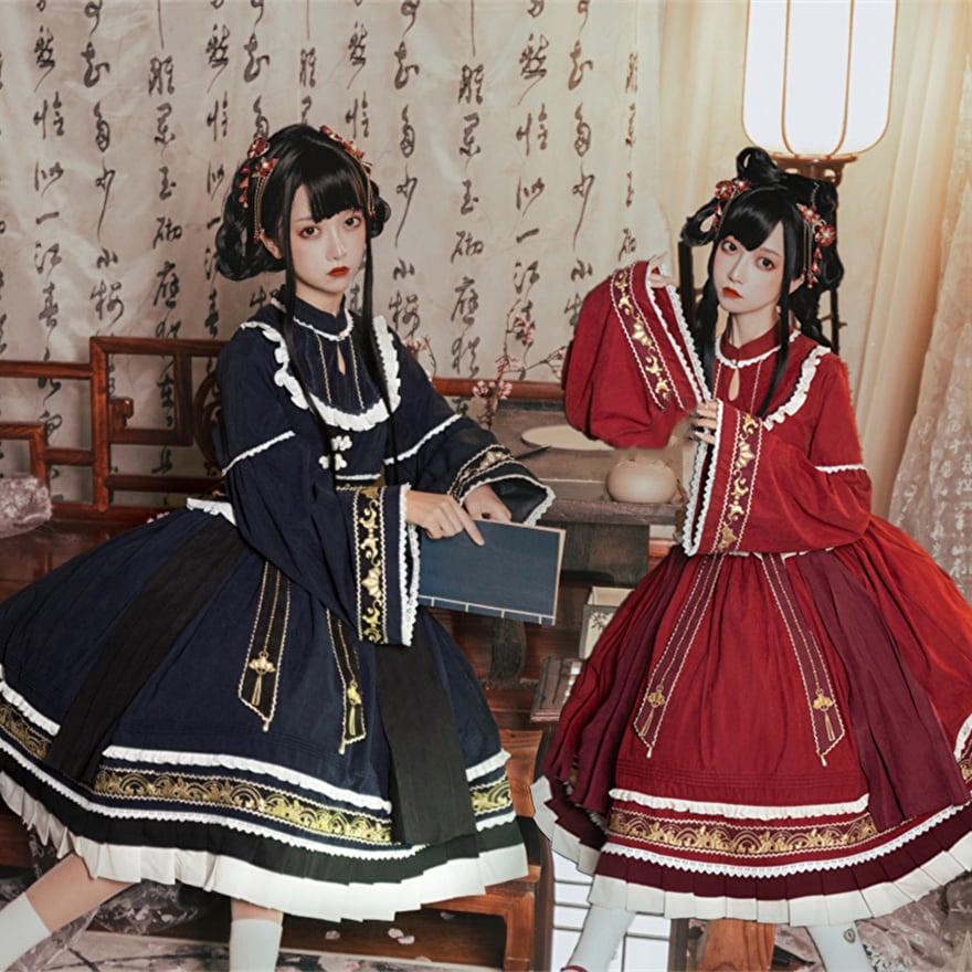 ゴスロリ通販 With U ゴシック ロリィタ 華ロリ ワンピース チャイナ服