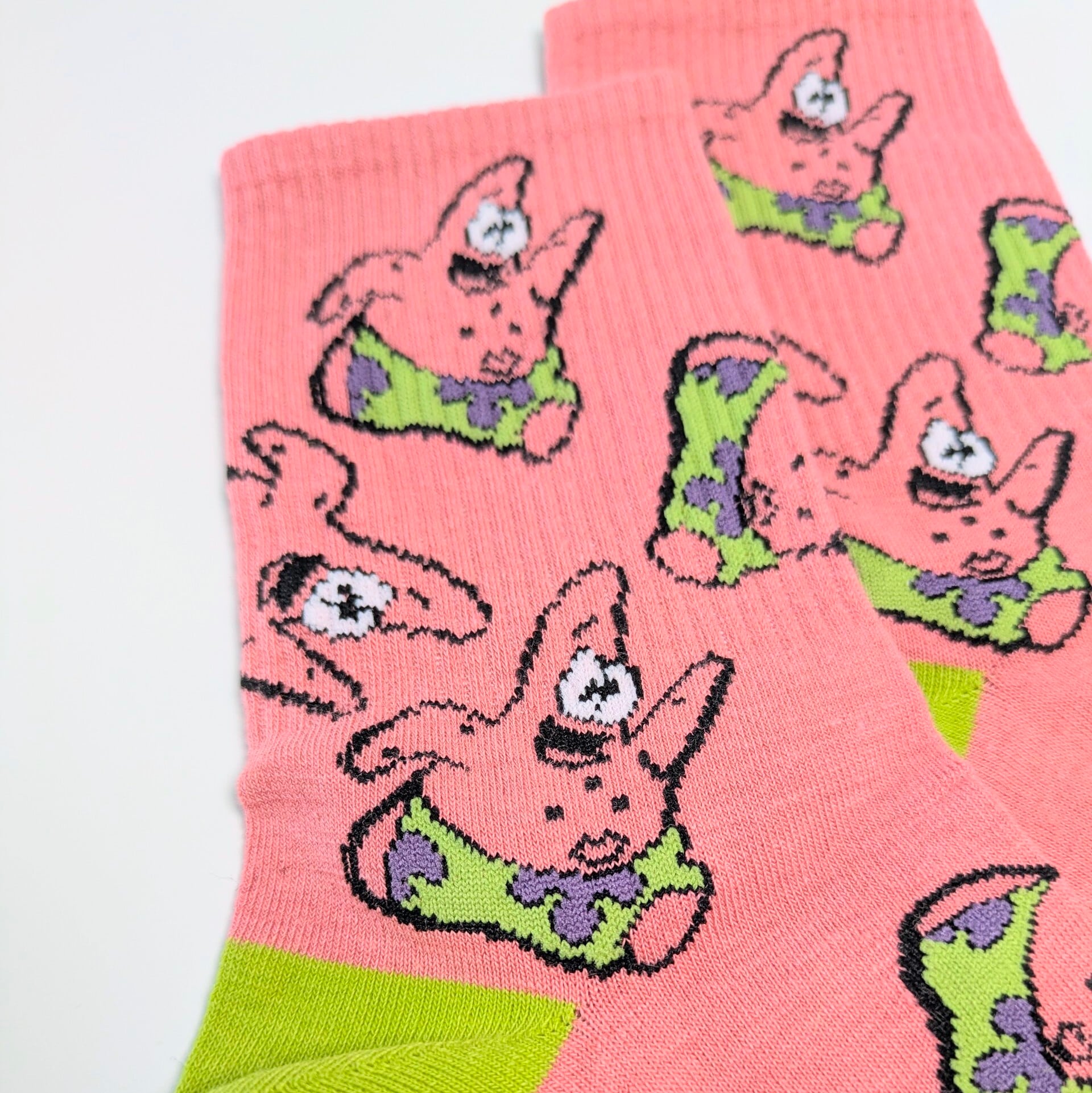 ♧【 crew socks / クルーソックス 】SpongeBob SquarePants ( スポンジボブ ) / パトリック 靴下 / ソックス〚アメリカン雑貨 アメトイ〛