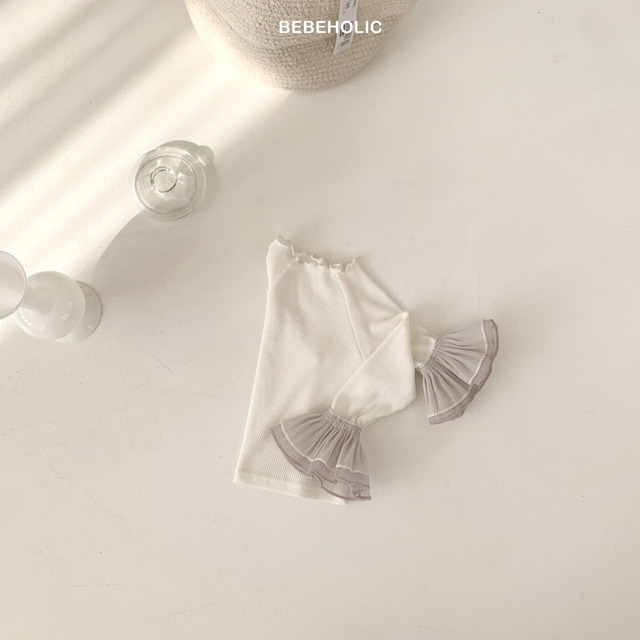 即納⌇BEBEHOLIC / Double frill T