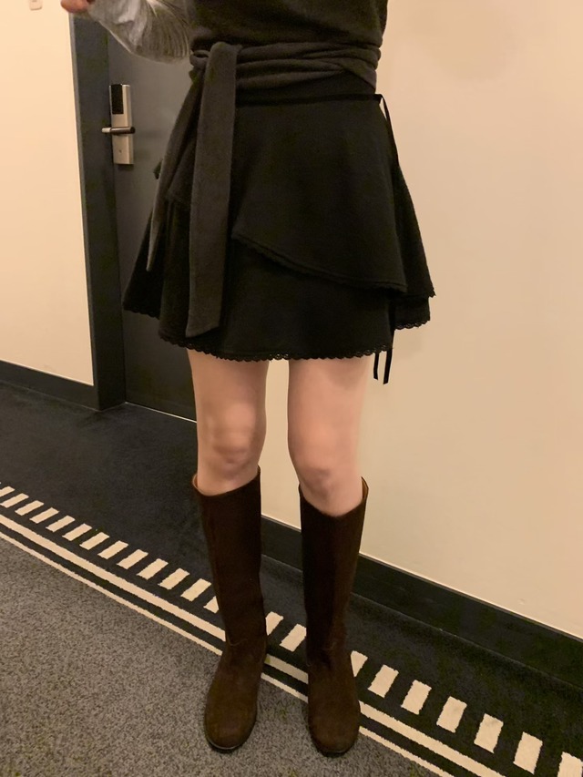 (予約) LIFFEY / Suede skirt