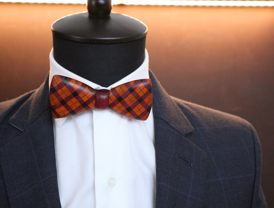 蝶ネクタイ【チェック柄】/ハロウィンカラー