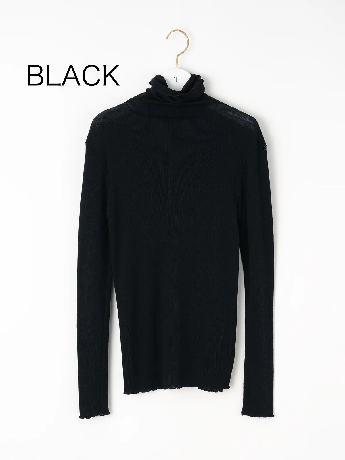 TICCA / ウールシルクボトルネックプルオーバー | anouk