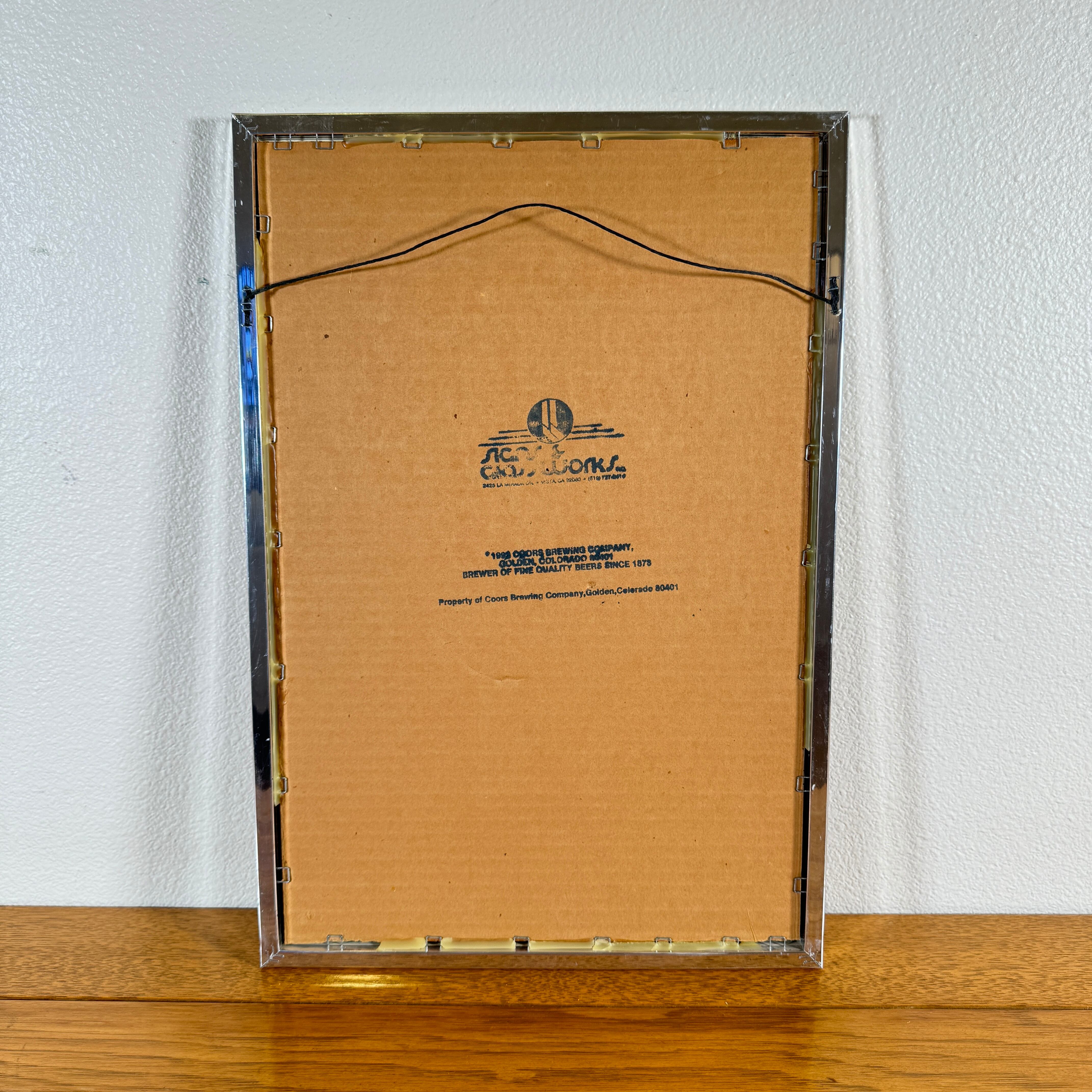 1244【1992年】ビンテージ Coors Light パブミラー インテリア