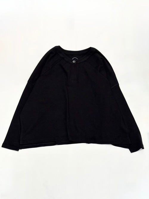 シサム工房Sisam Organic・オーガニックコットンカットソー　キテミテTop・BK　26ASOCS0405