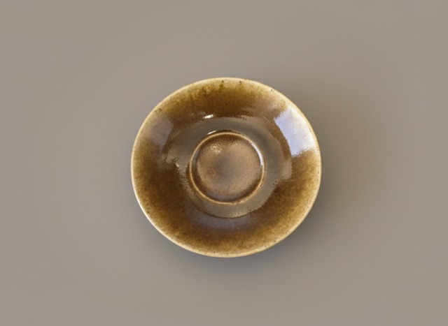 青唐津小皿／健太郎窯　村山健太郎