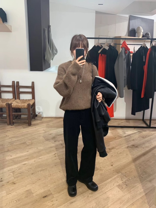 (OUNCE) wool  alpaca hair  knit / 3color