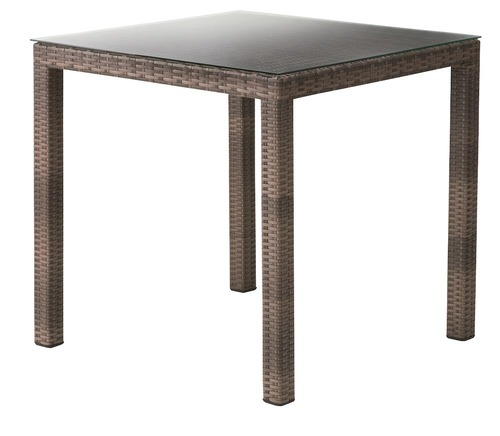 ダイニングテーブル ガラス 机 アルミ 2人用 正方形 リゾート 安い