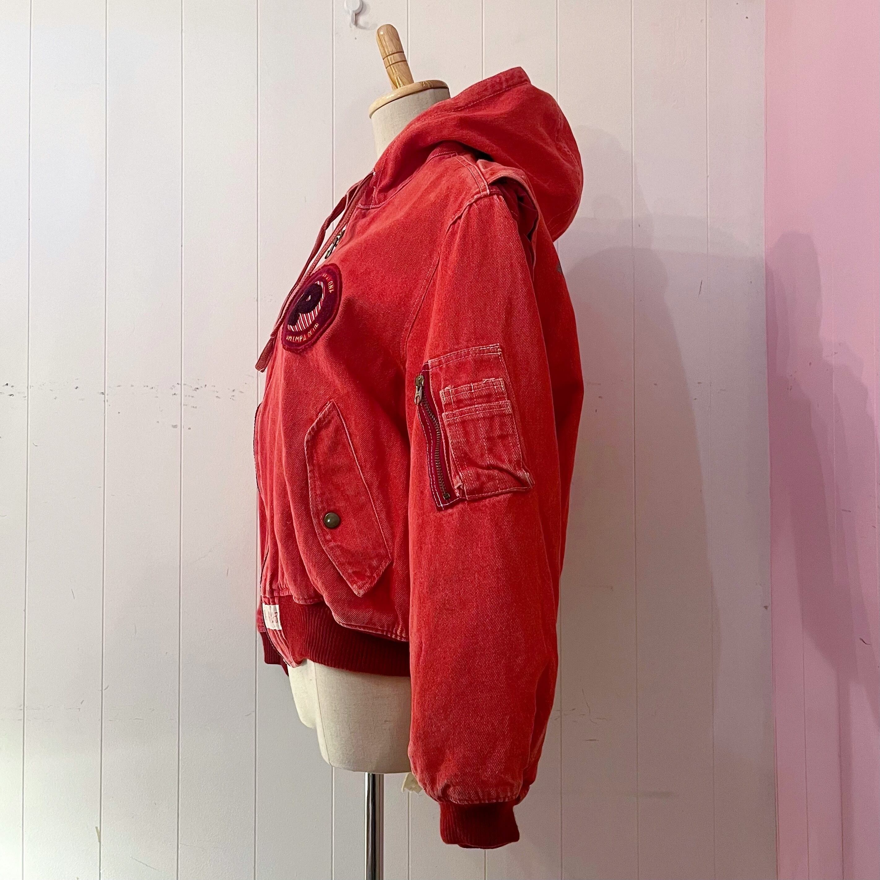 PINKHOUSE / red flower quilting blouson