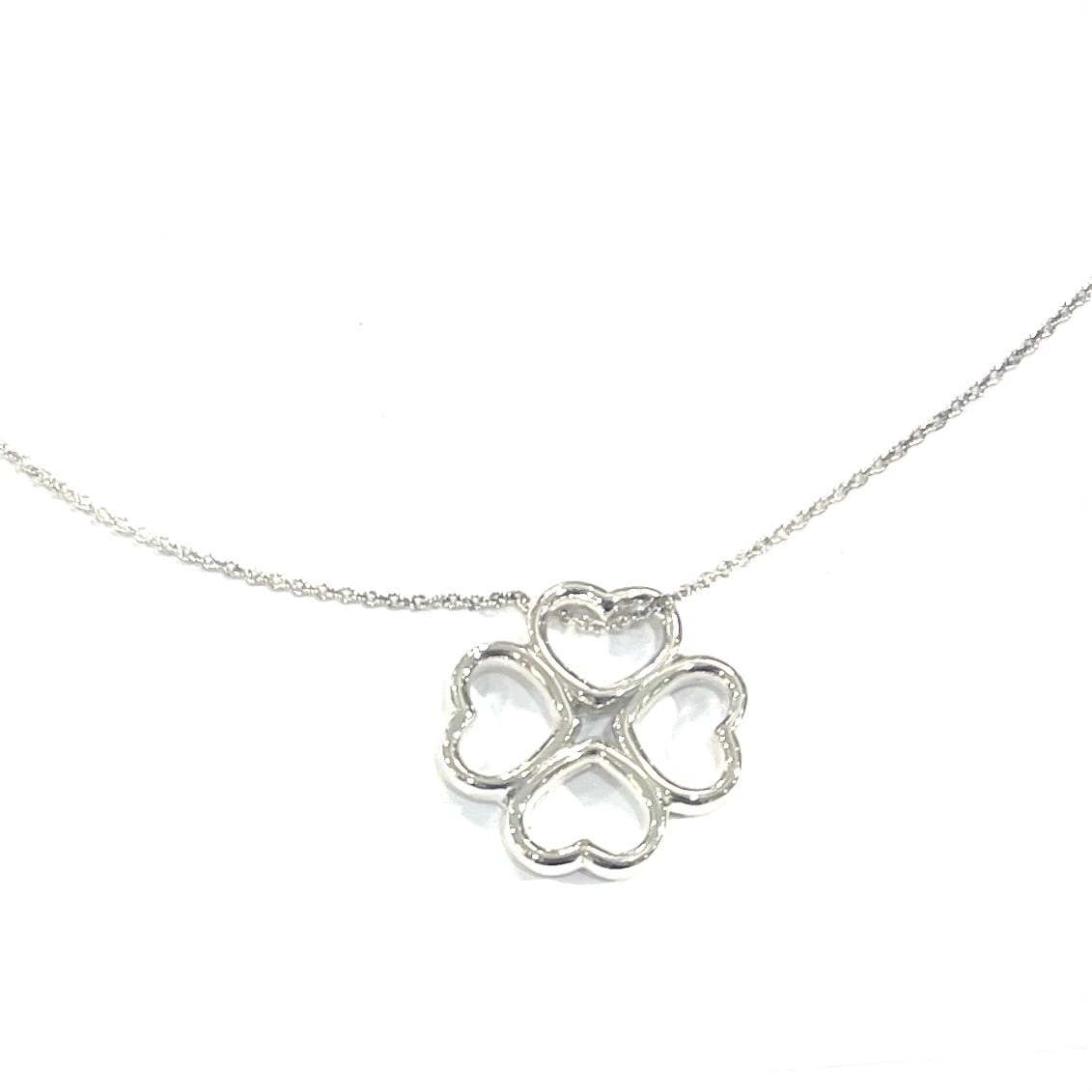 TIFFANY & Co.】ティファニー オープンハート クローバー ネックレス