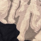 カシミヤ100% スコットランド製 Rosetta ロゼッタ 犬柄 アニマル デザイン ニット セーター M/ブラック レディース