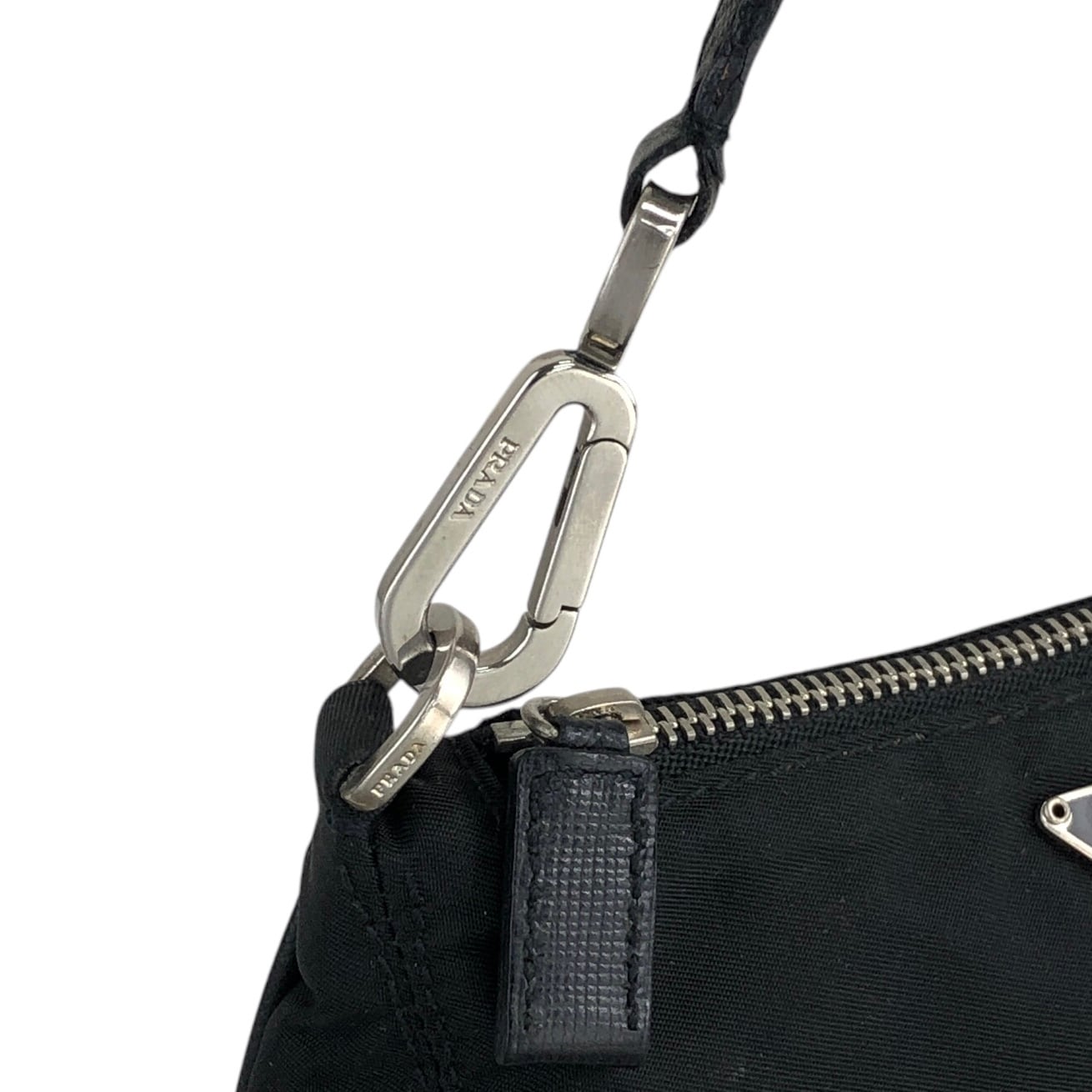 PRADA プラダ ハンドバッグ ブラック トライアングルロゴ ナイロン
