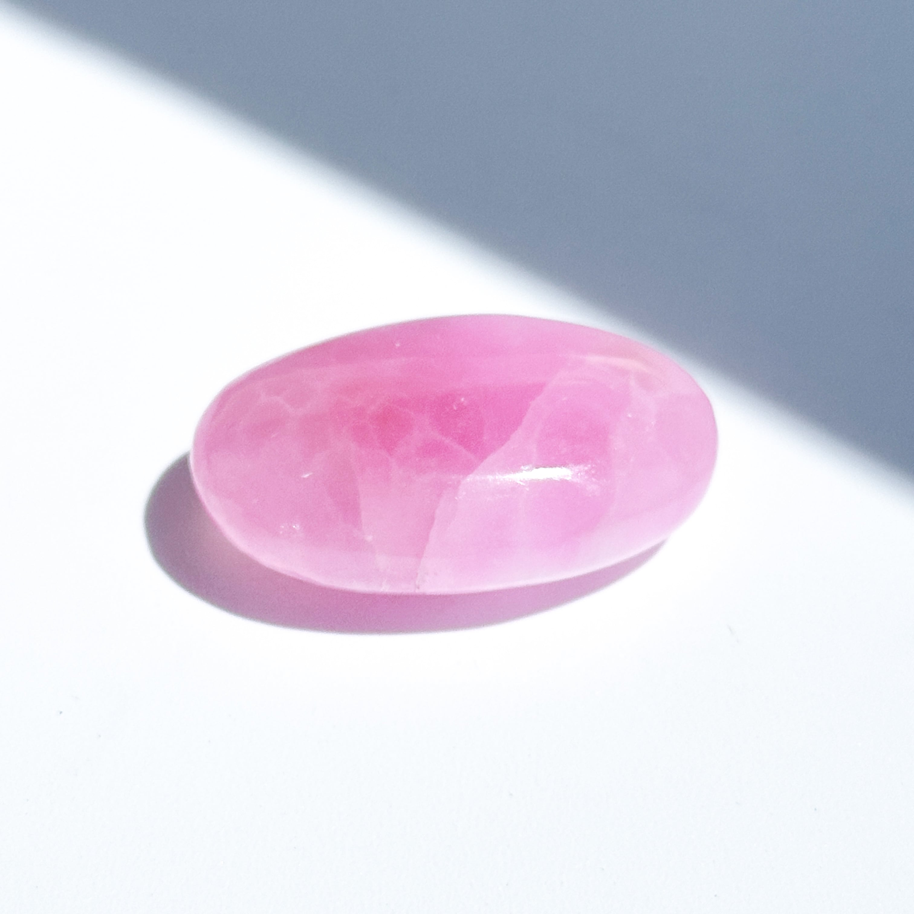 高品質】ピンクアラゴナイト パームストーン 81◇Pink Aragonite Palm